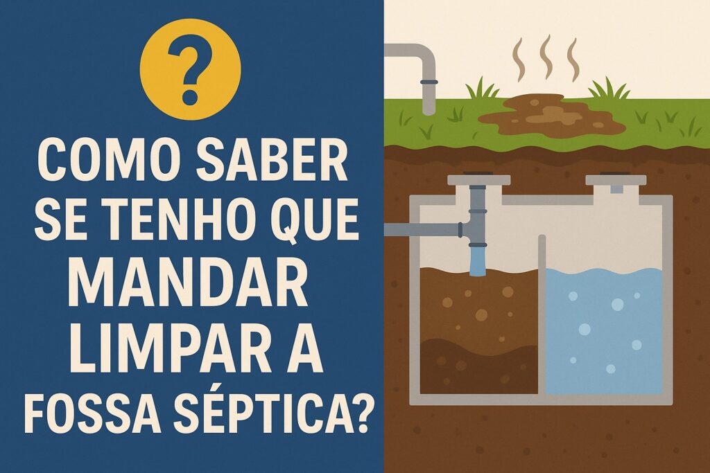 Sinais de que devemos mandar limpar a fossa séptica. Veja sintomas, intervalos ideais e por que contratar a Leal Desentupidora.